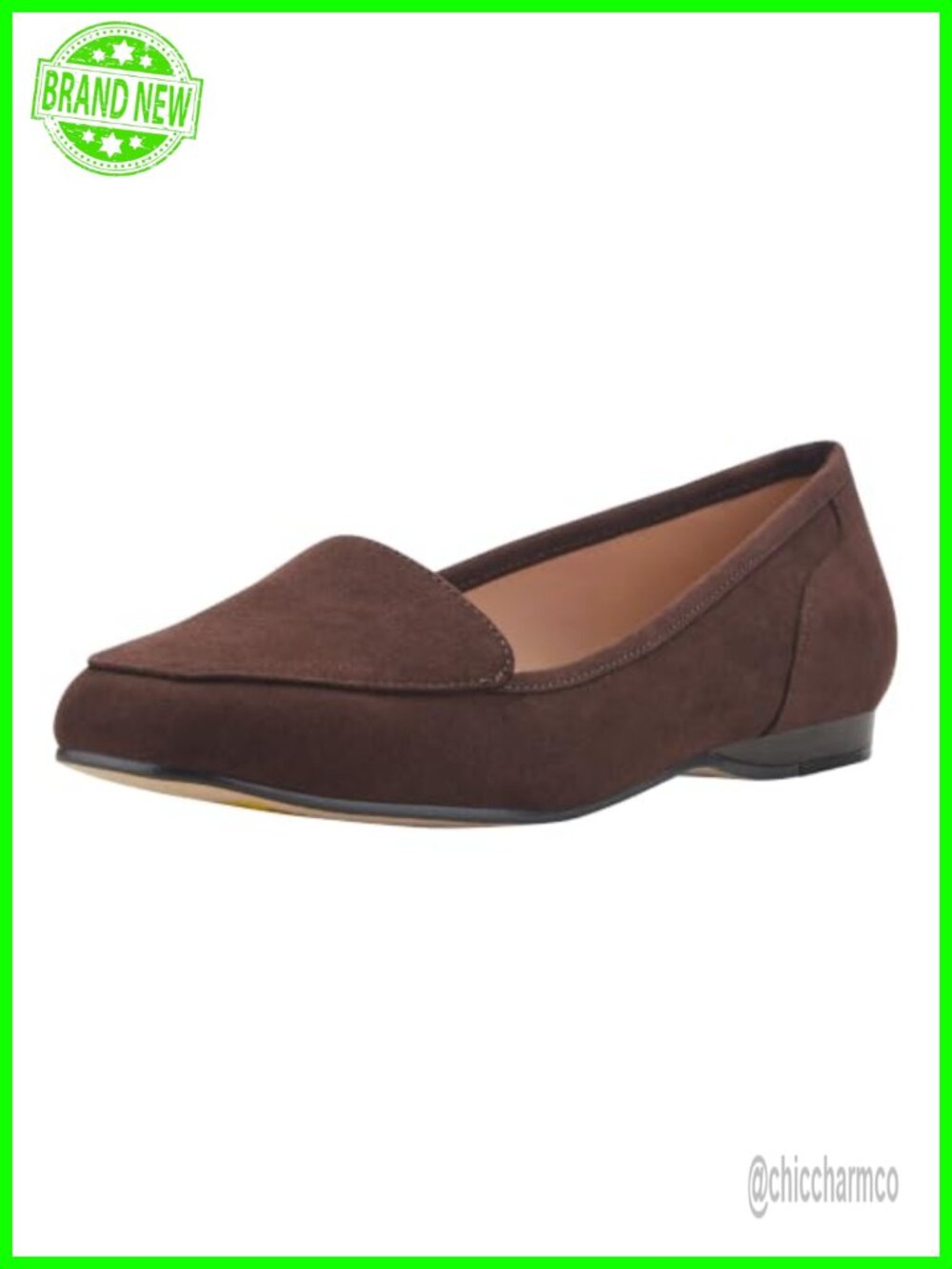 Faux Suede Square Toe Slip-On Loafer | Business Casual Block Heel Shoe